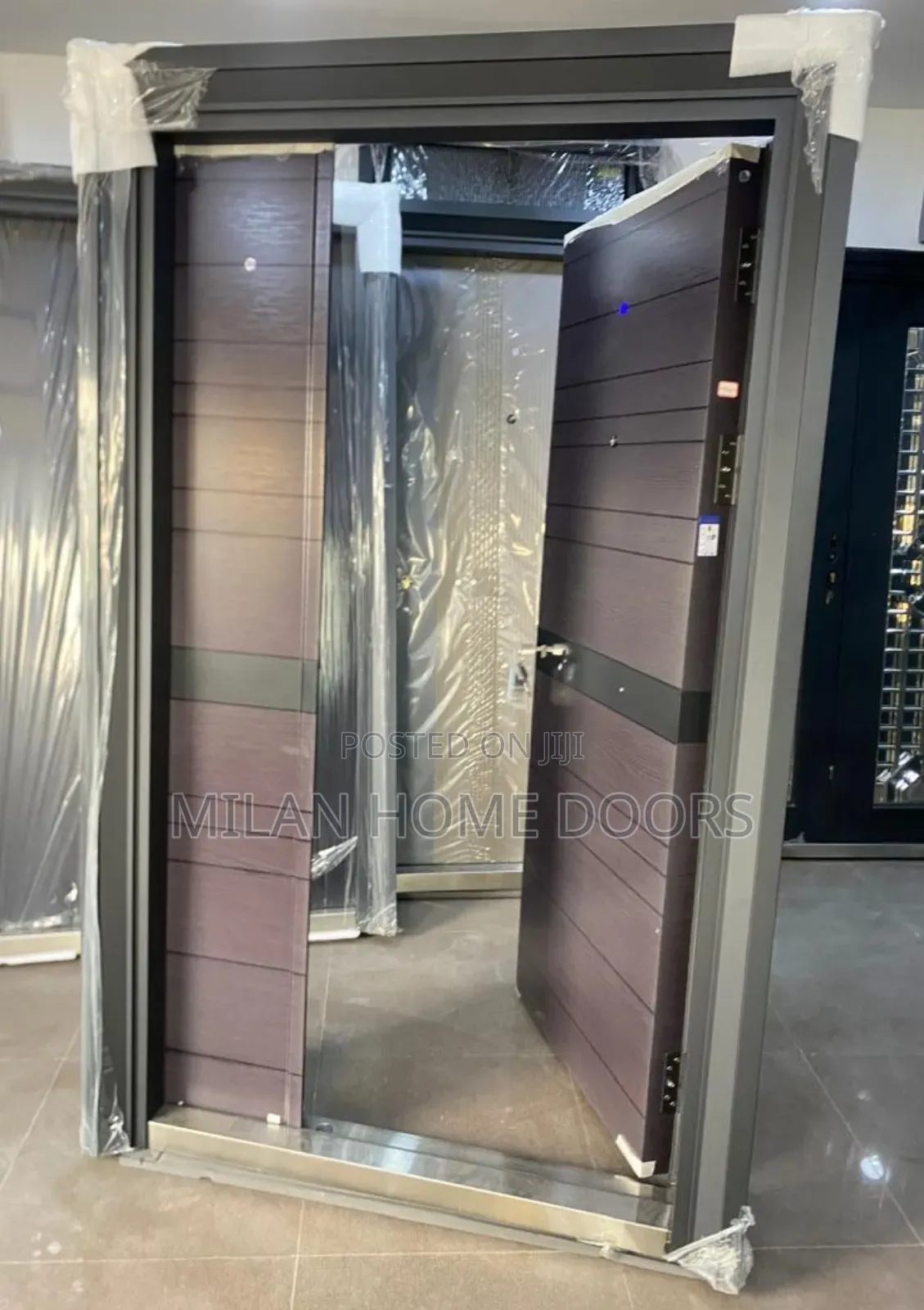 4ft Copper Steel Security Door Brown