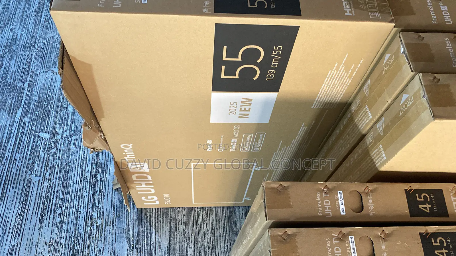 2025 Brand New Lg 55 Inches Smart Frameless Tv