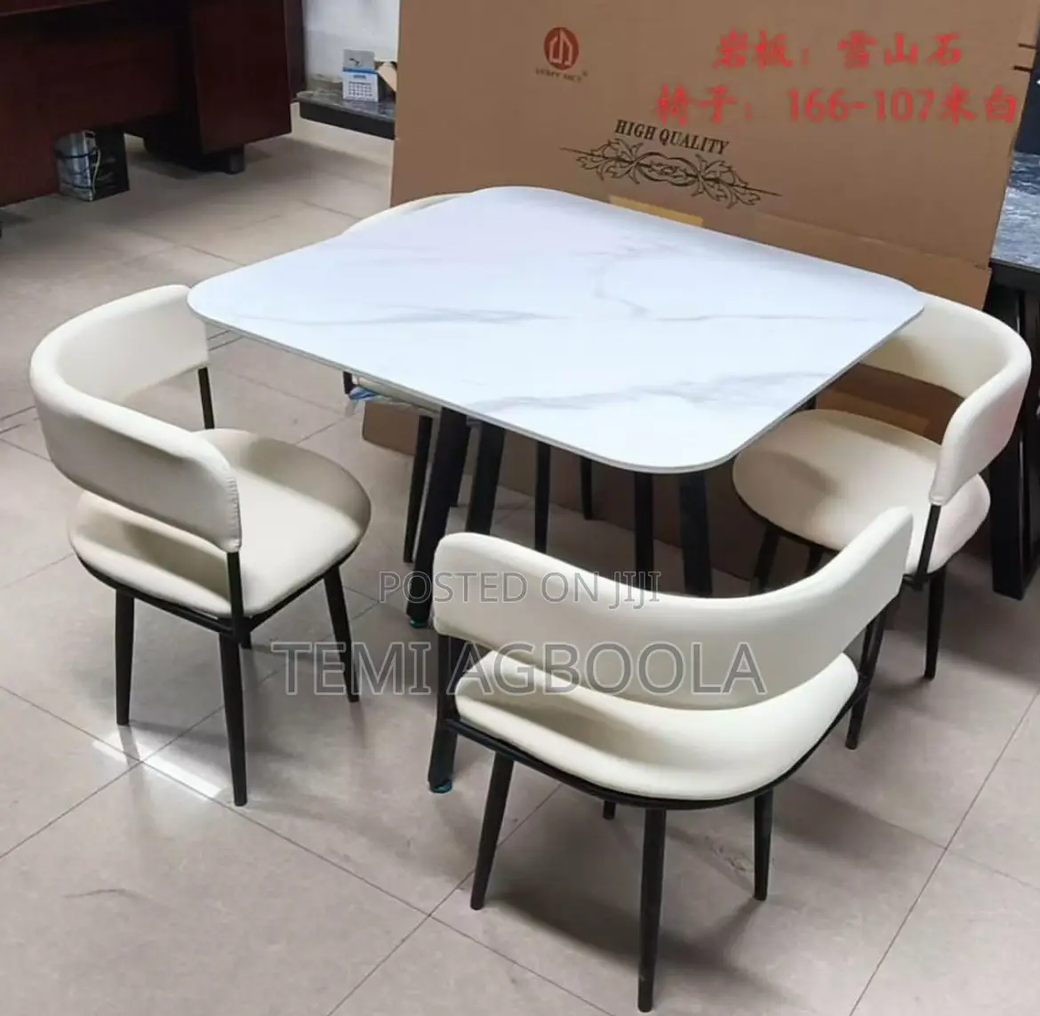 Four Seater Dinning Table With Marble Top