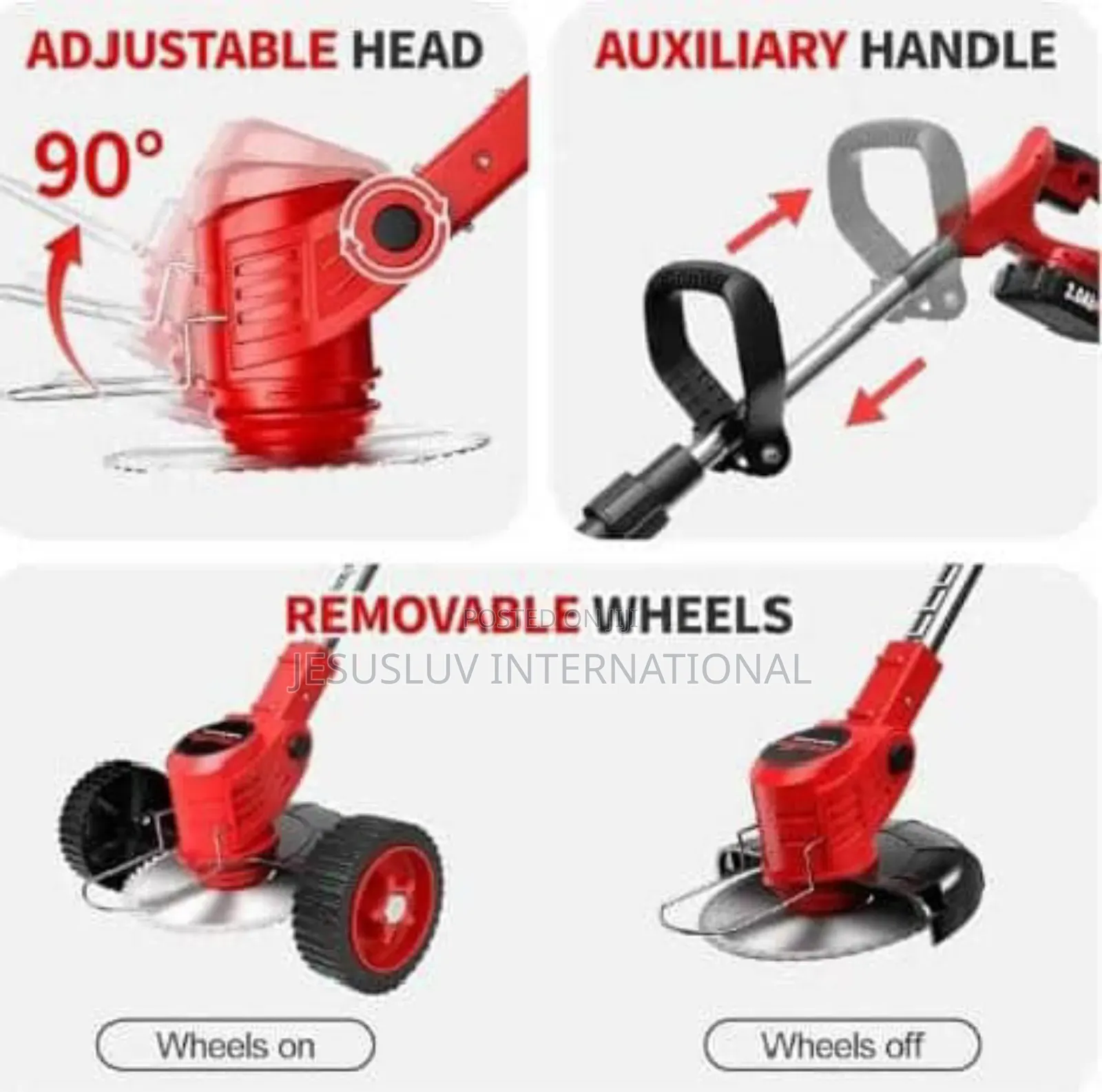 Cordless Electric 48v Grass Trimmer/Mower/Brush Cutter,