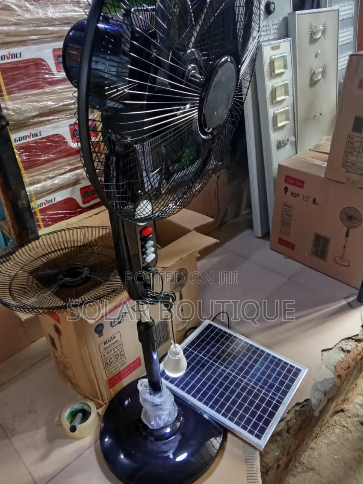 Solar Rechargeable Ac/Dc Fans With Inbuilt Lithium Battery