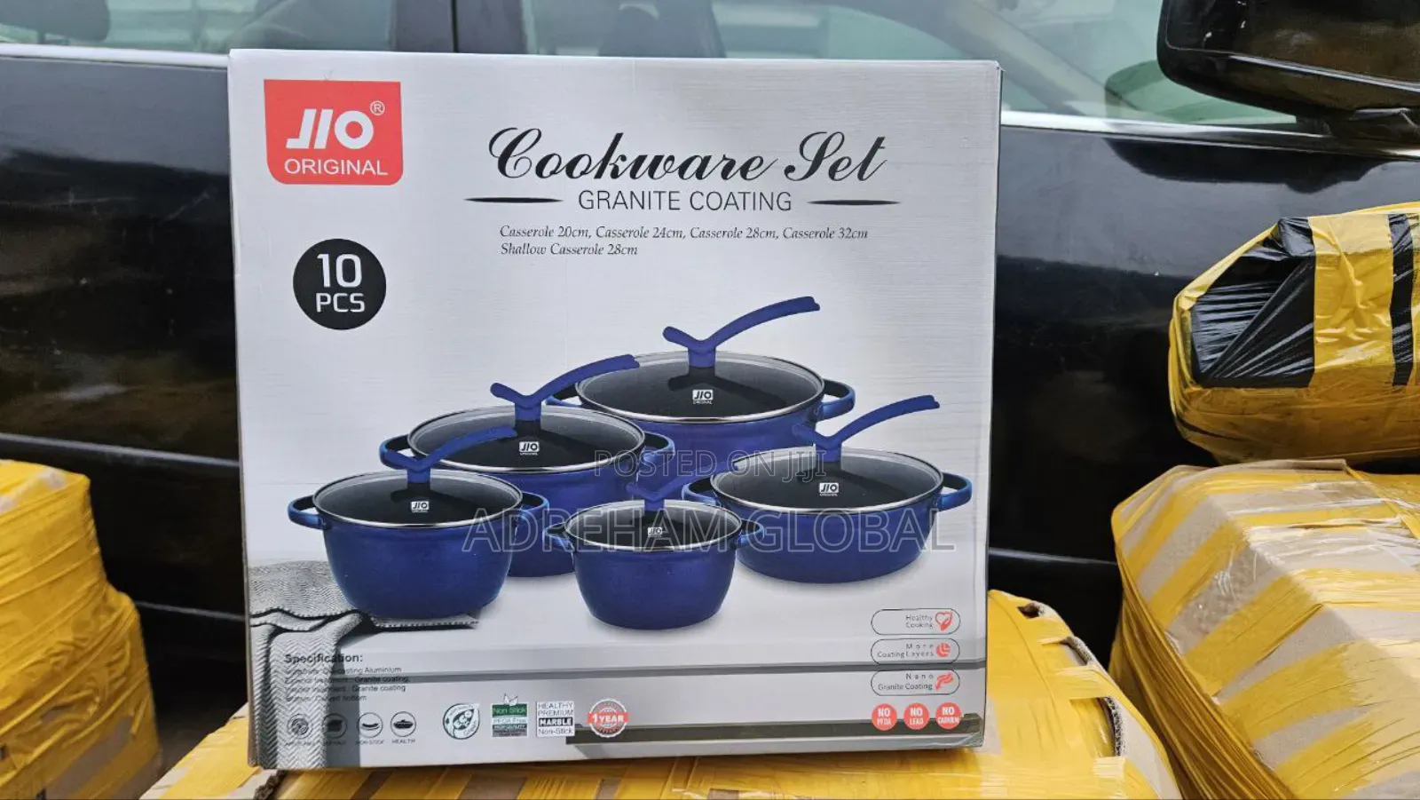 Quality 10pcs Jlo Cookware Set Pot, 20,24,28,28 32cm