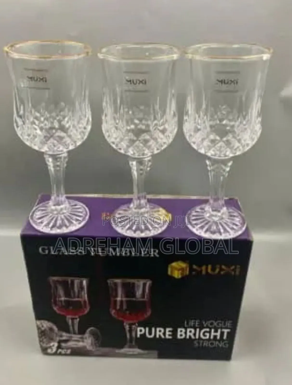 Muxi 3pcs Wine Glass Tumbler