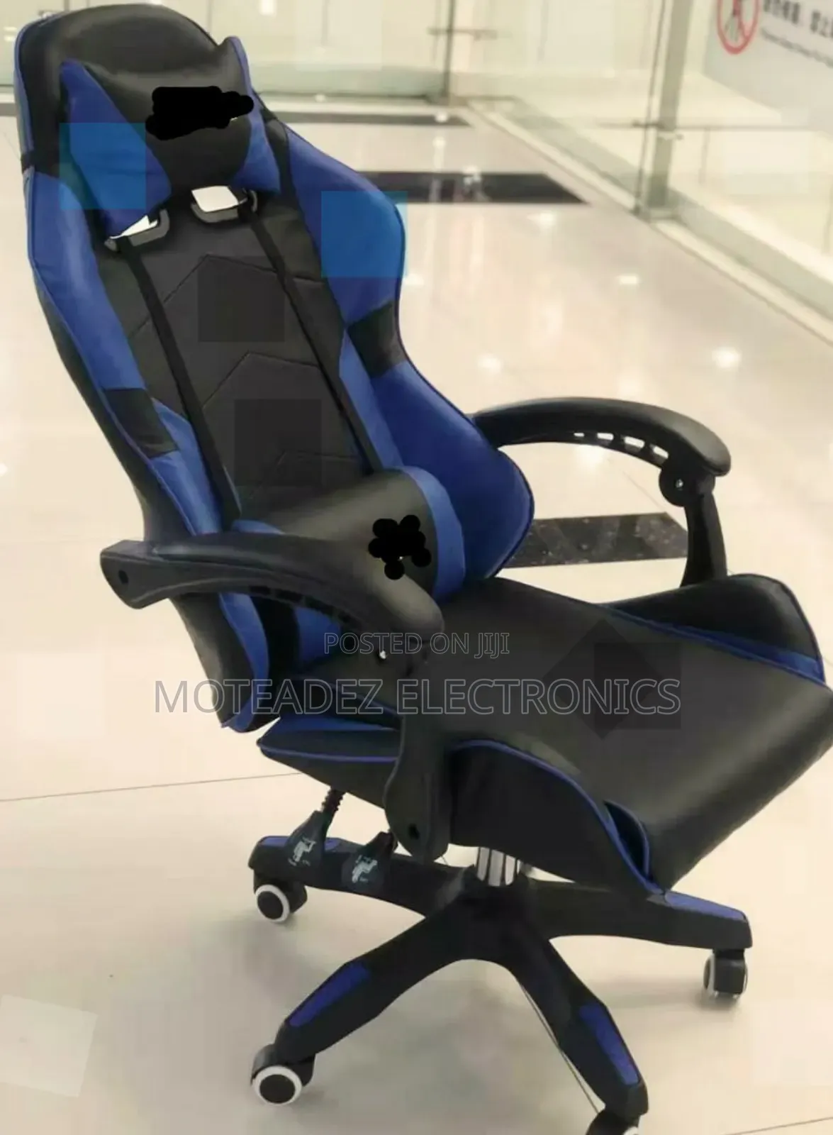 Adjustable 360° Padded Executive Office Chair With Head and Leg Rest