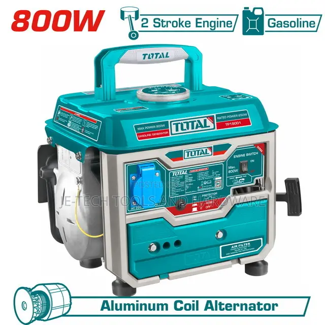 Total Gasoline Generator 800W (Tp18001)