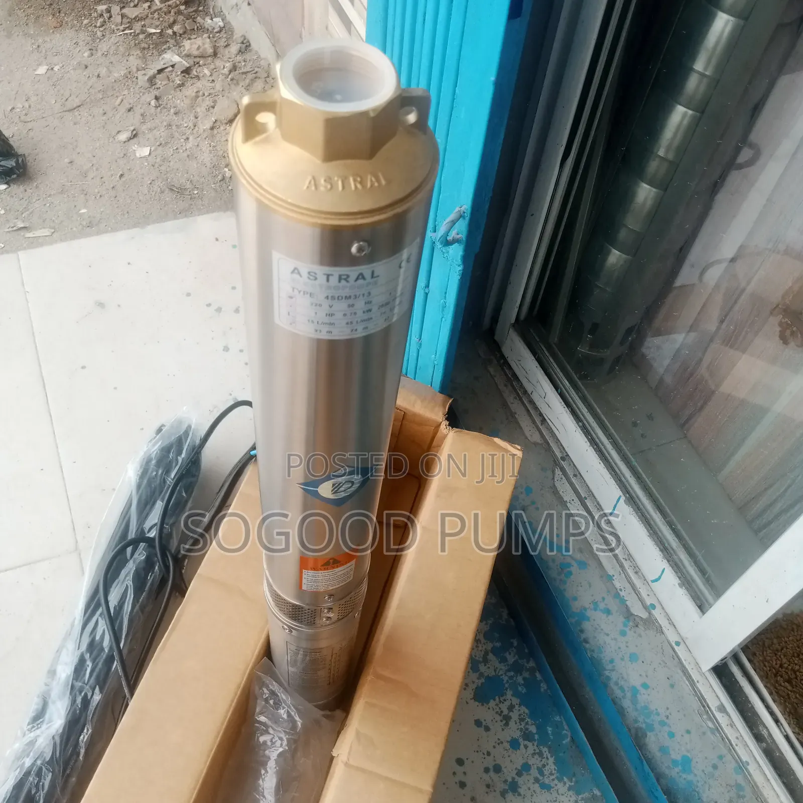 Astral Submersible Pump Type 0.75kw/1hp