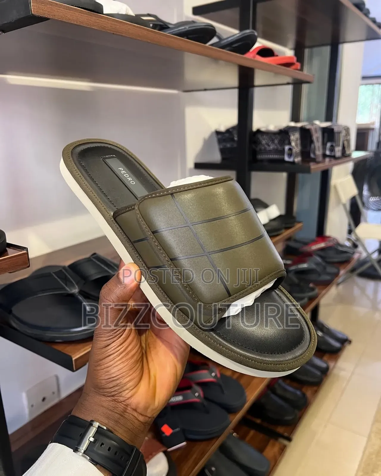 Original Italian Pedro Leather Slippers Available in Store