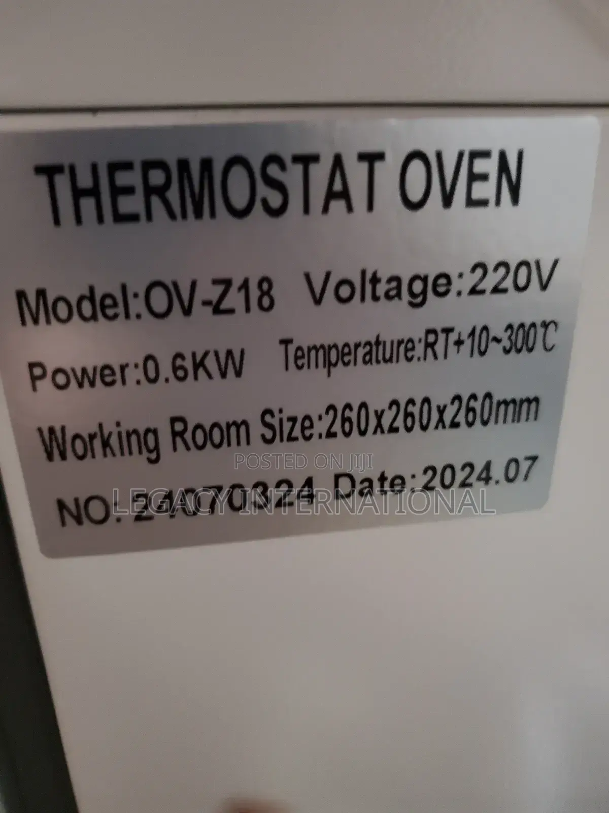 Thermostat Oven 25L