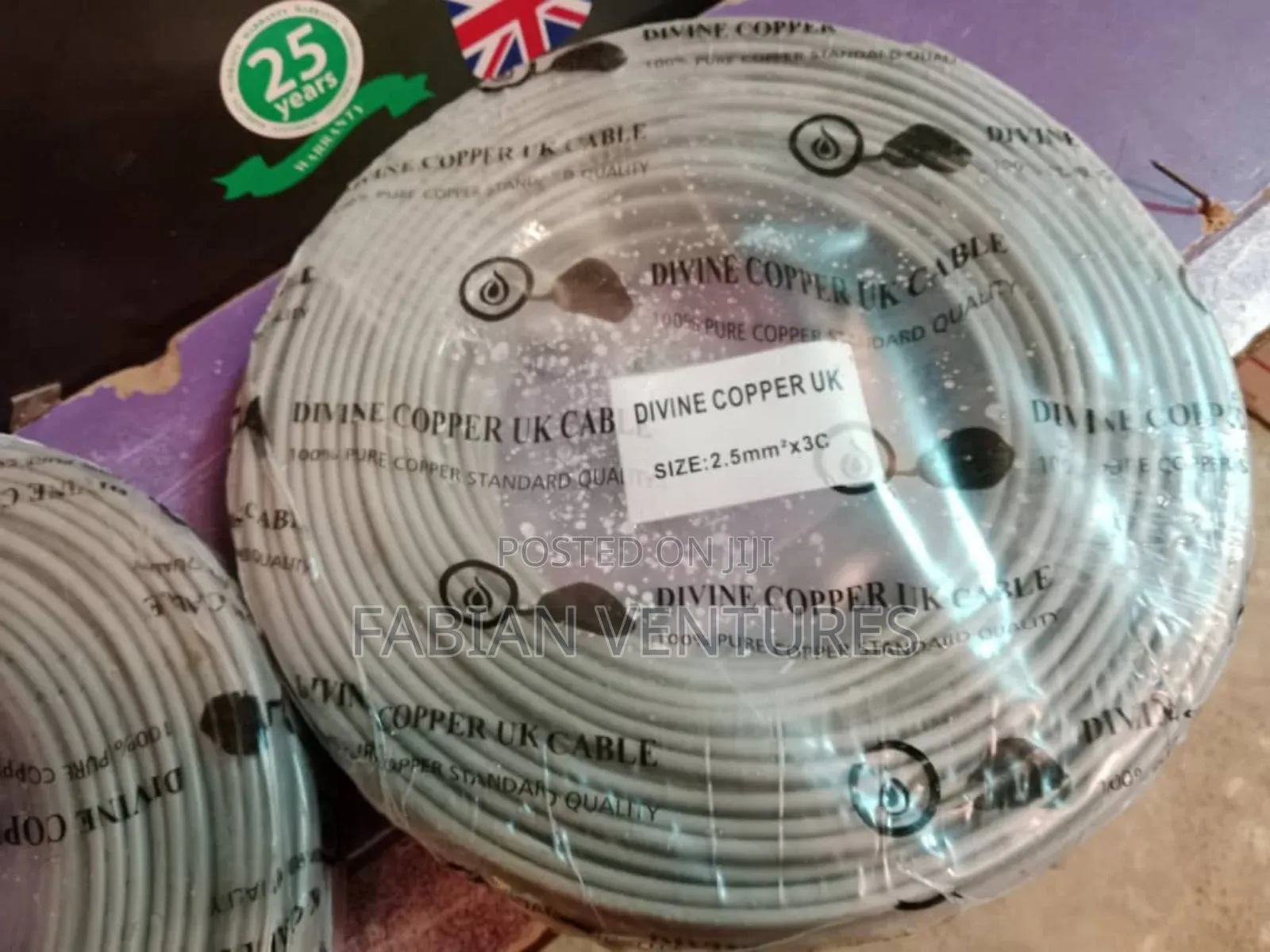 2.5mm Cable 100% Copper