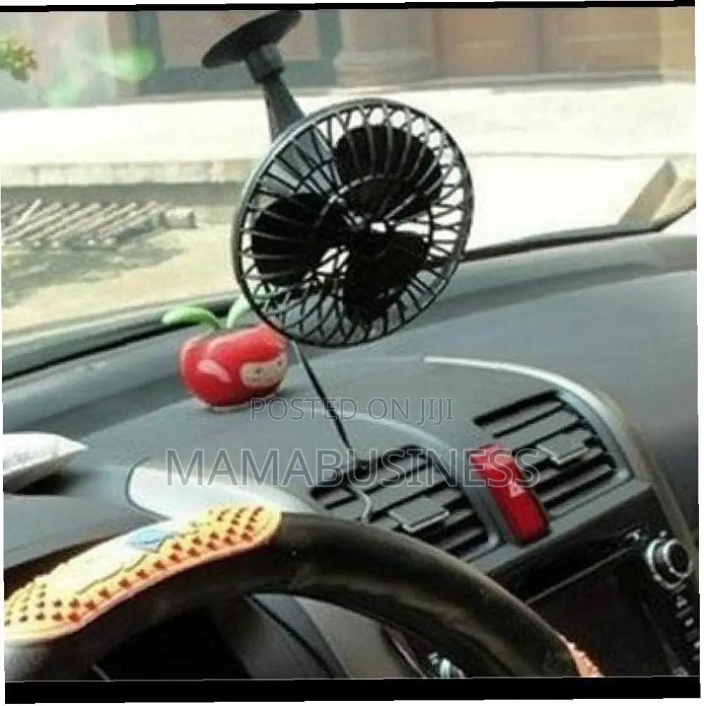 12v Car Fan Lufter Fan - 5 Inch With Suction Cup