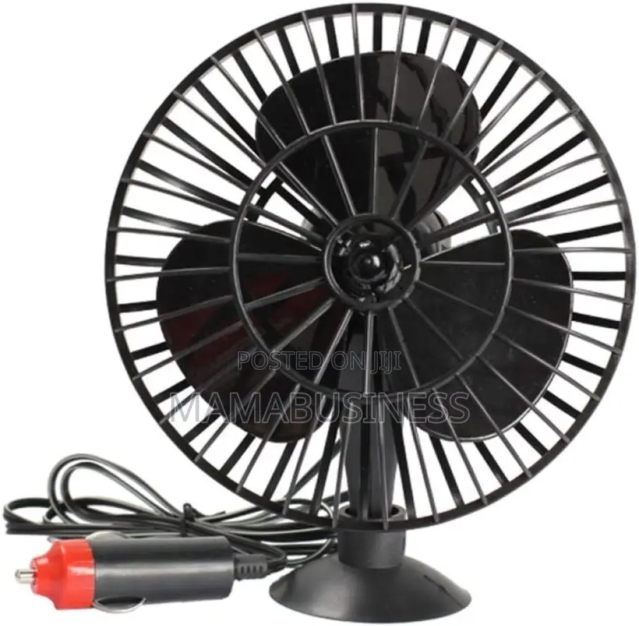 12v Car Fan Lufter Fan - 5 Inch With Suction Cup