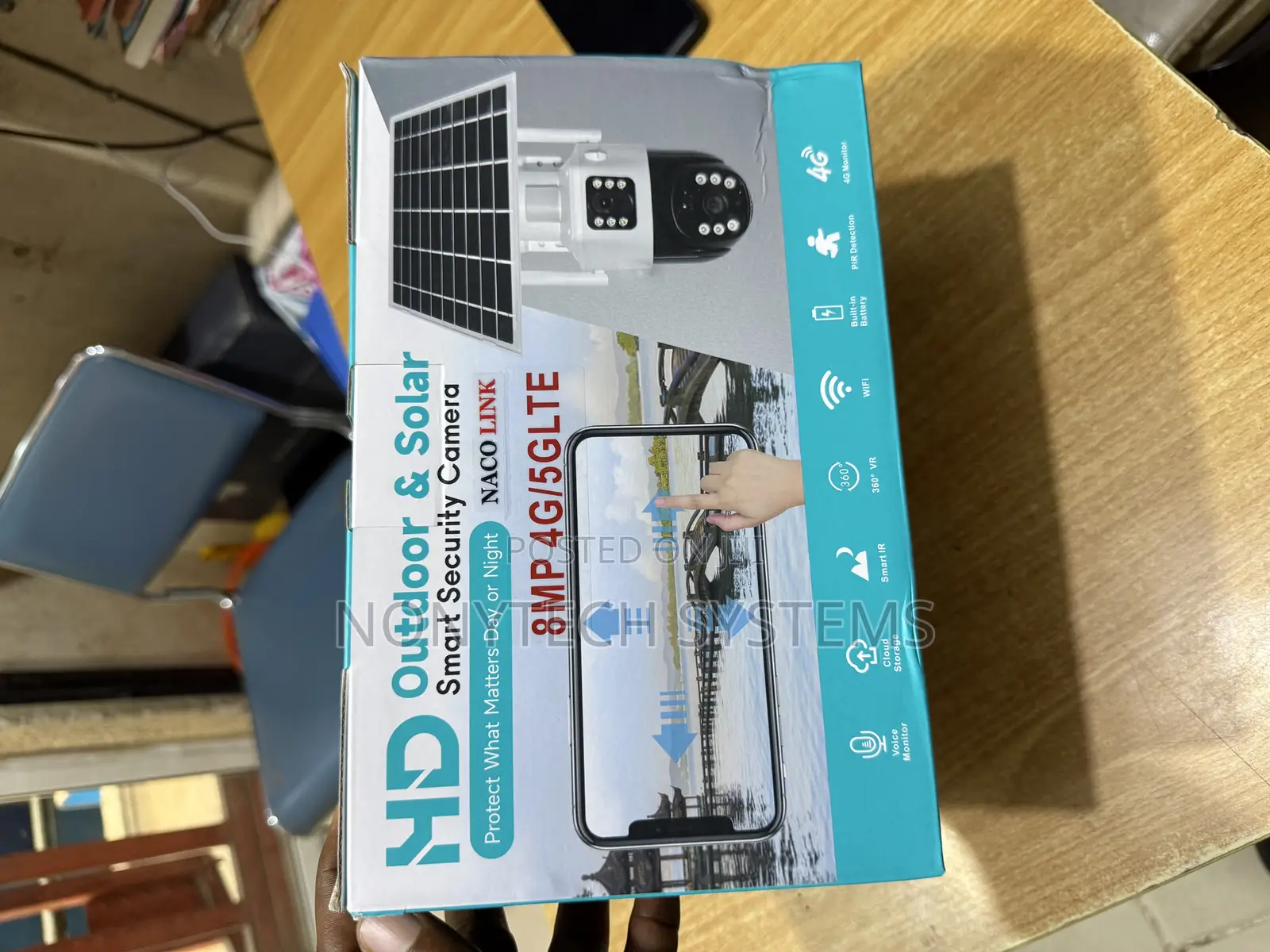 V380 Pro Solar PTZ Dual Lens Camera