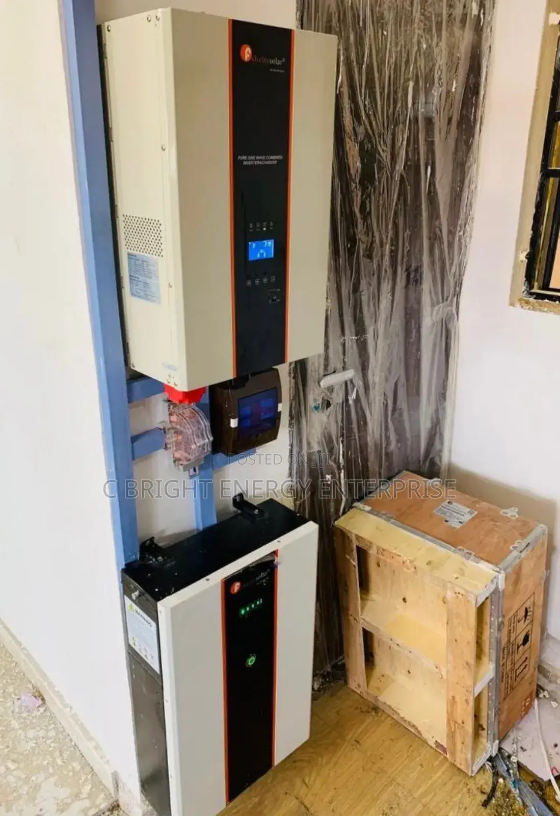 7.5kva/48v/10kwh Solar Powered Inverter Installation Setup