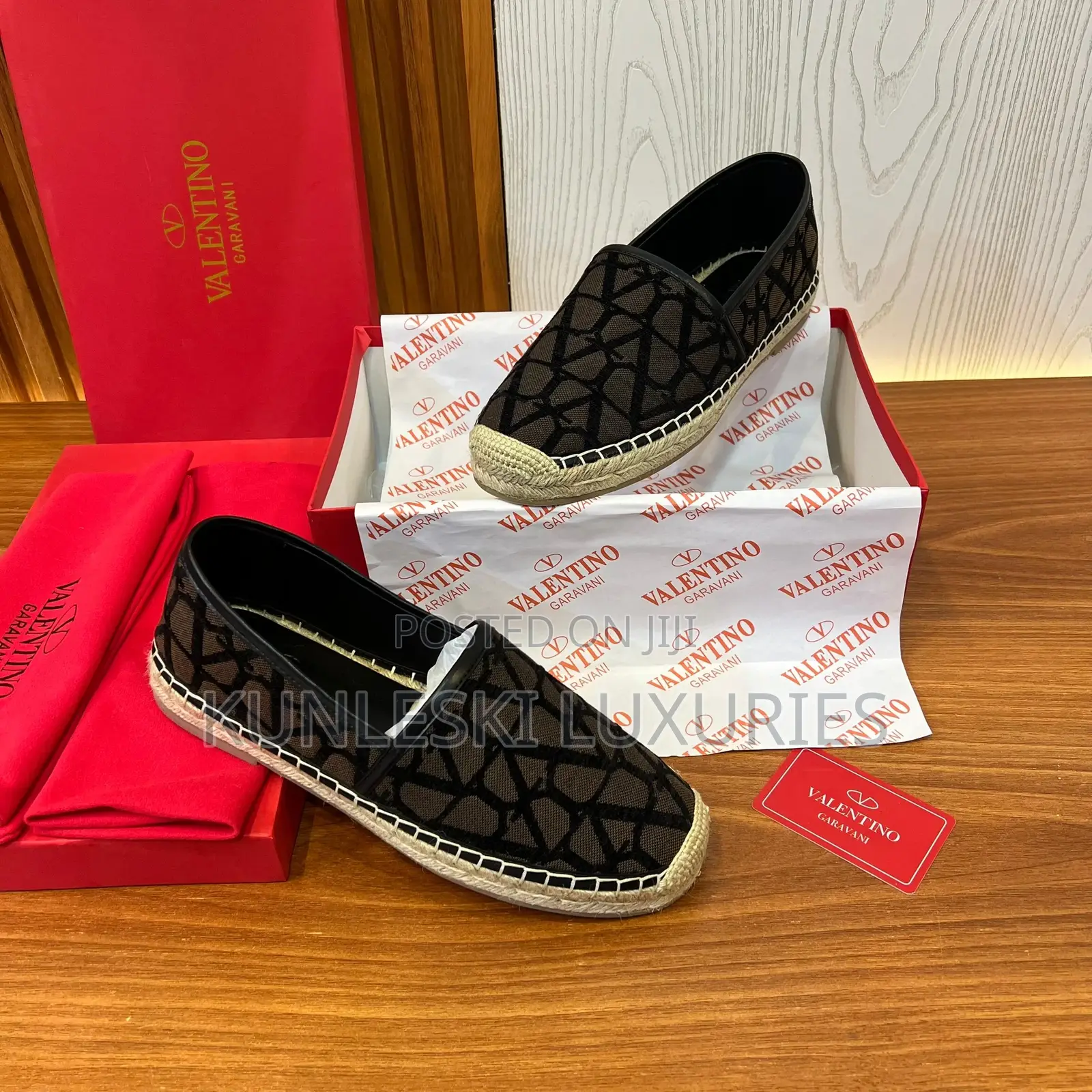 Original Valentino Toile Iconographe Espadrilles Loafers