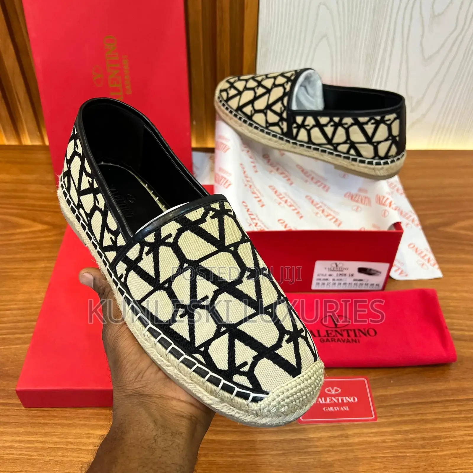 Original Valentino Toile Iconographe Espadrilles Loafers