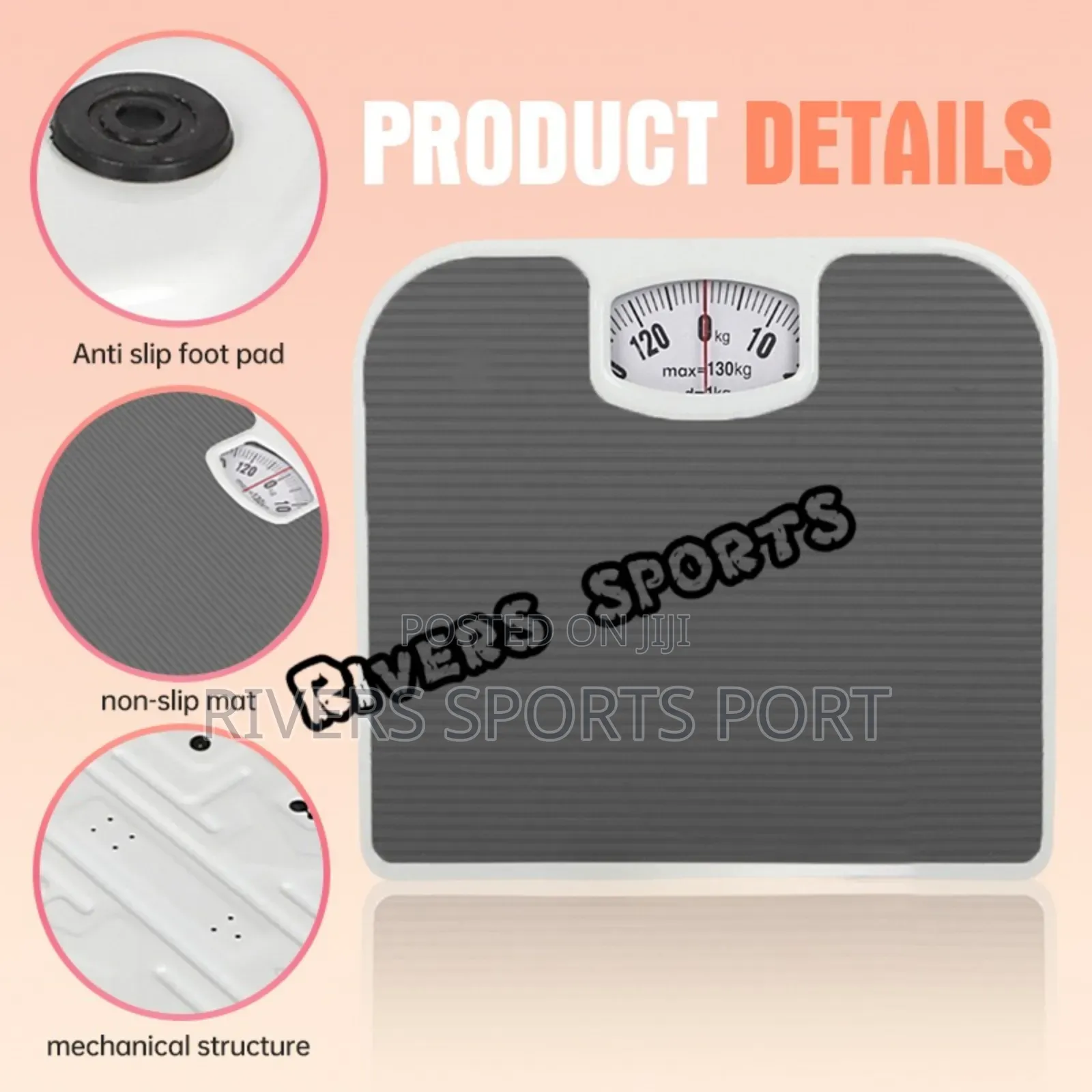 Analog Mechanical Weighing Scale Personal Bathroom Scale