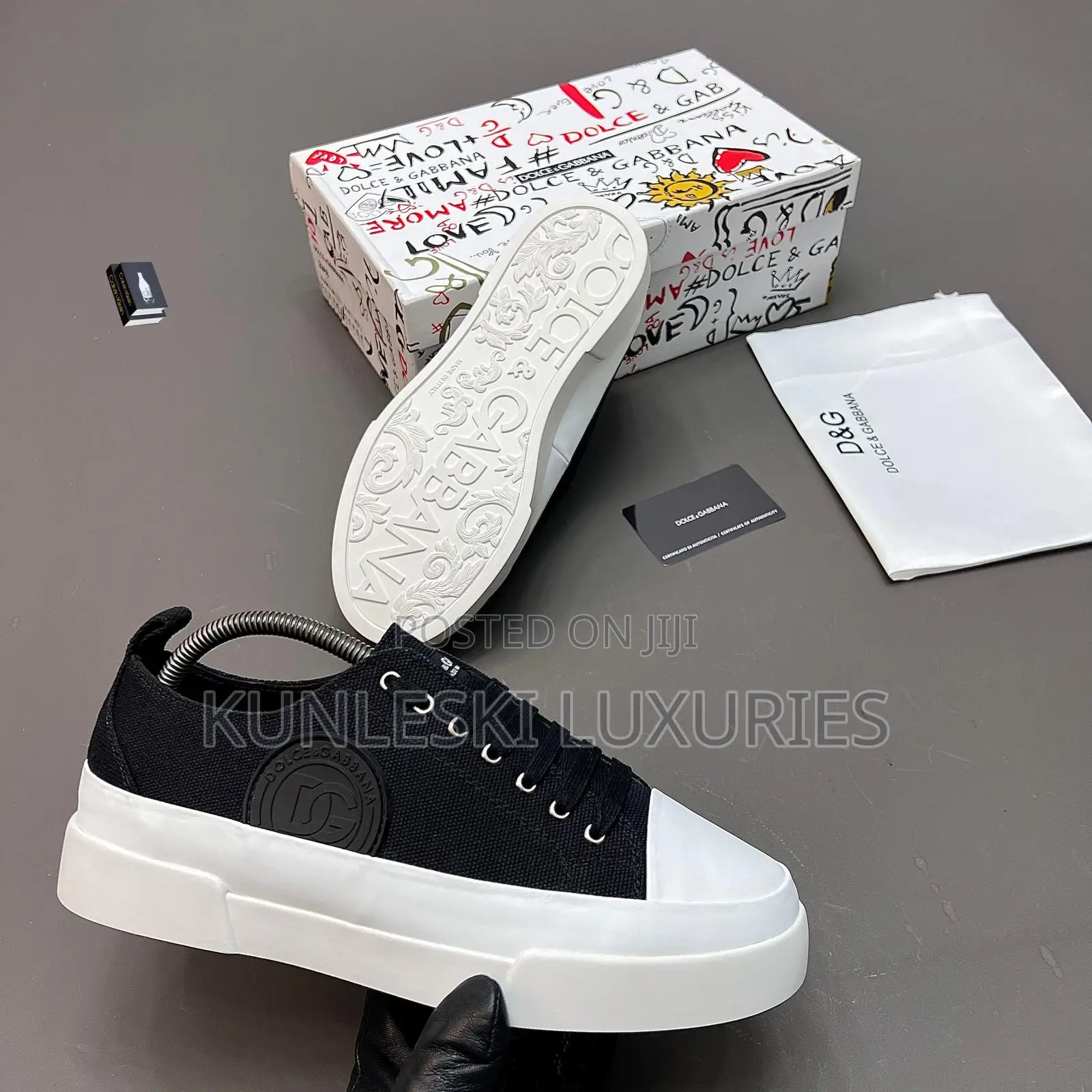 Original Dolce and Gabbana Patchwork Sneakers Available