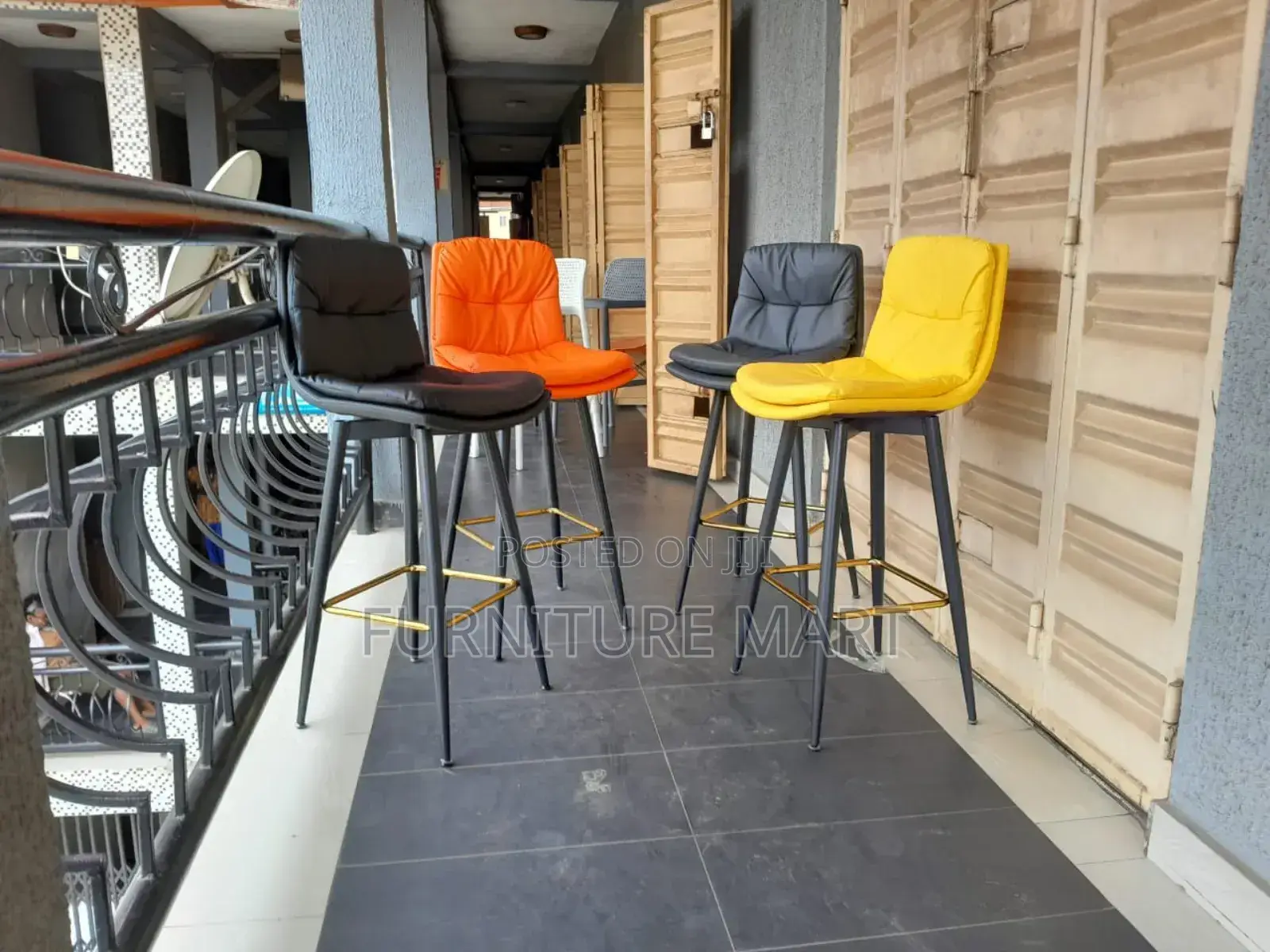 Executive Leather High Stools