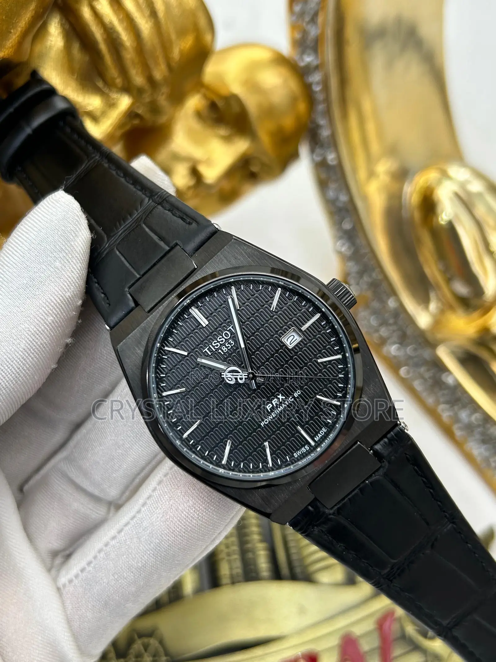 Tissot Quality Luxury Men Genuine Leather Wristwatch