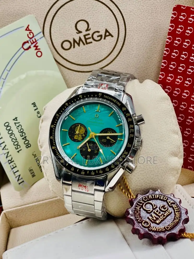 OMEGA Quality Luxury Men Chain Strap Wristwatch
