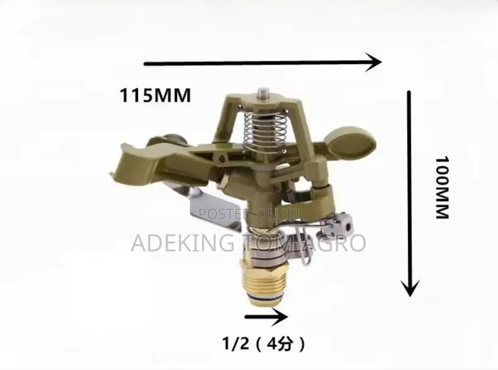 Metal Impulse Sprinkler With Zinc Spike