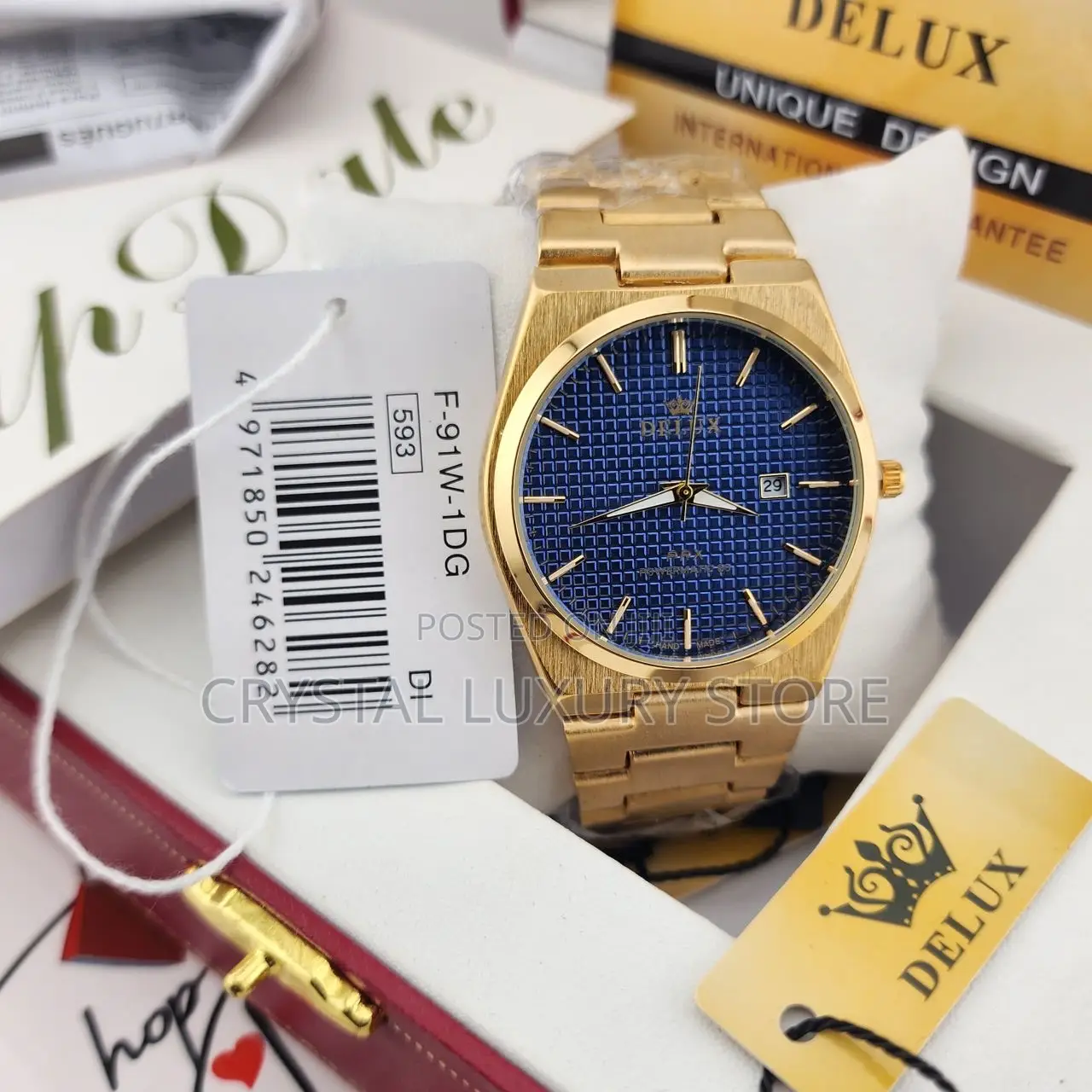 High Quality Men Dulux Chain Strap Wristwatch