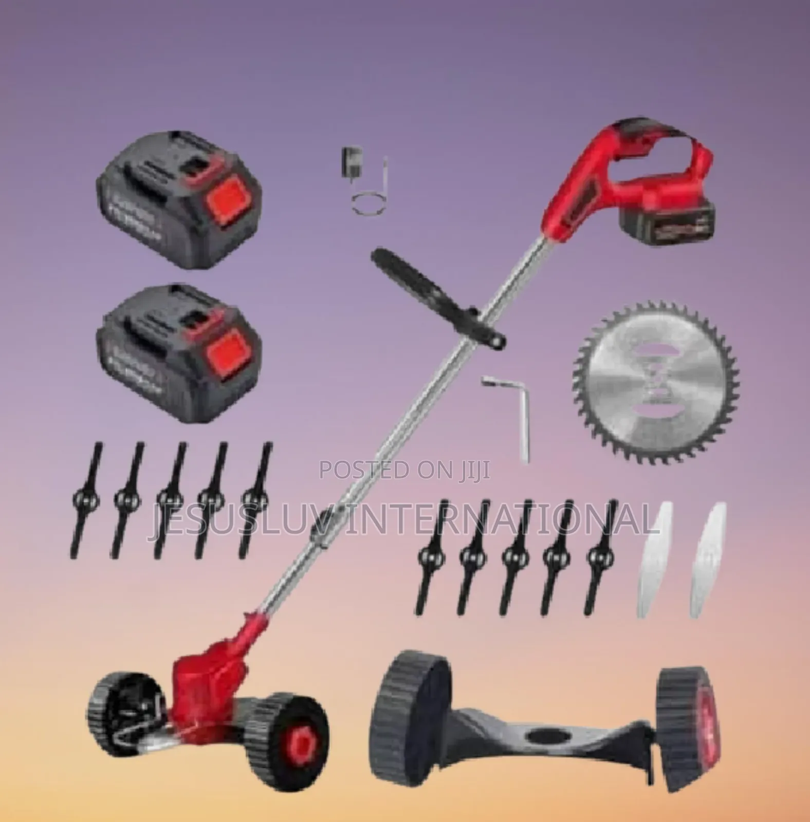 Grass Trimmer / Brush Cutter With 2 Batteries 48v