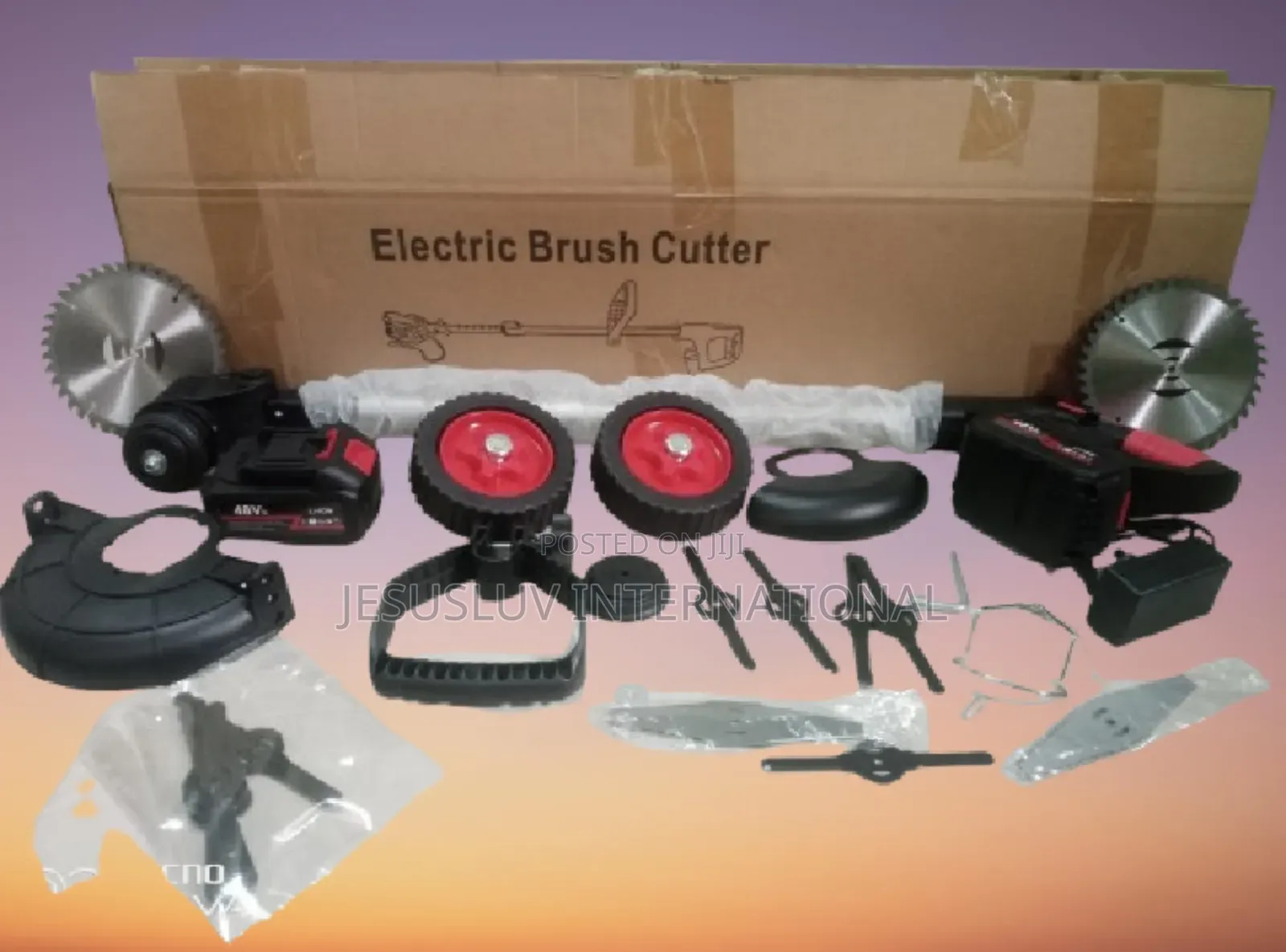 Grass Trimmer / Brush Cutter With 2 Batteries 48v