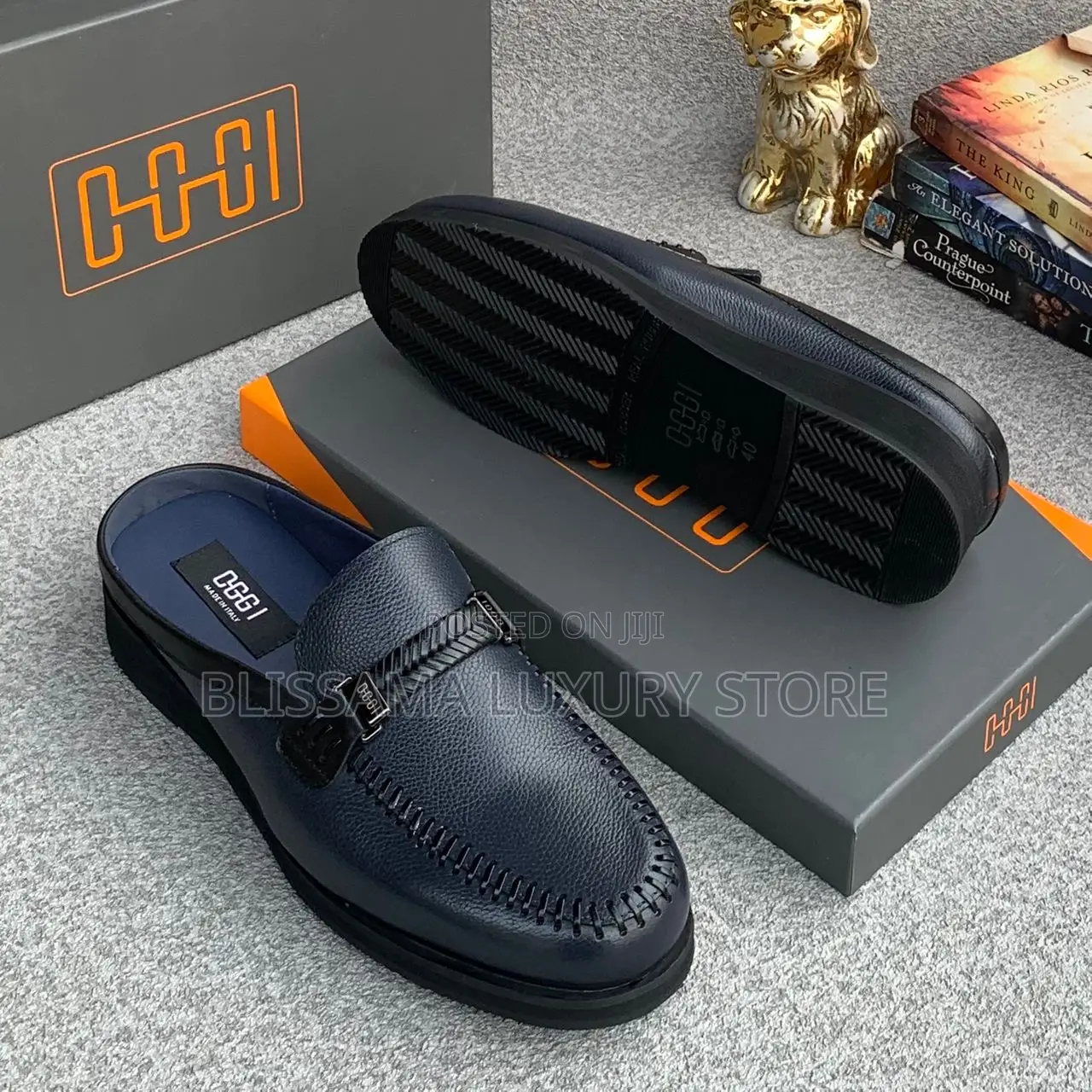 Luxury OGGI Leather Men’S Half Shoes