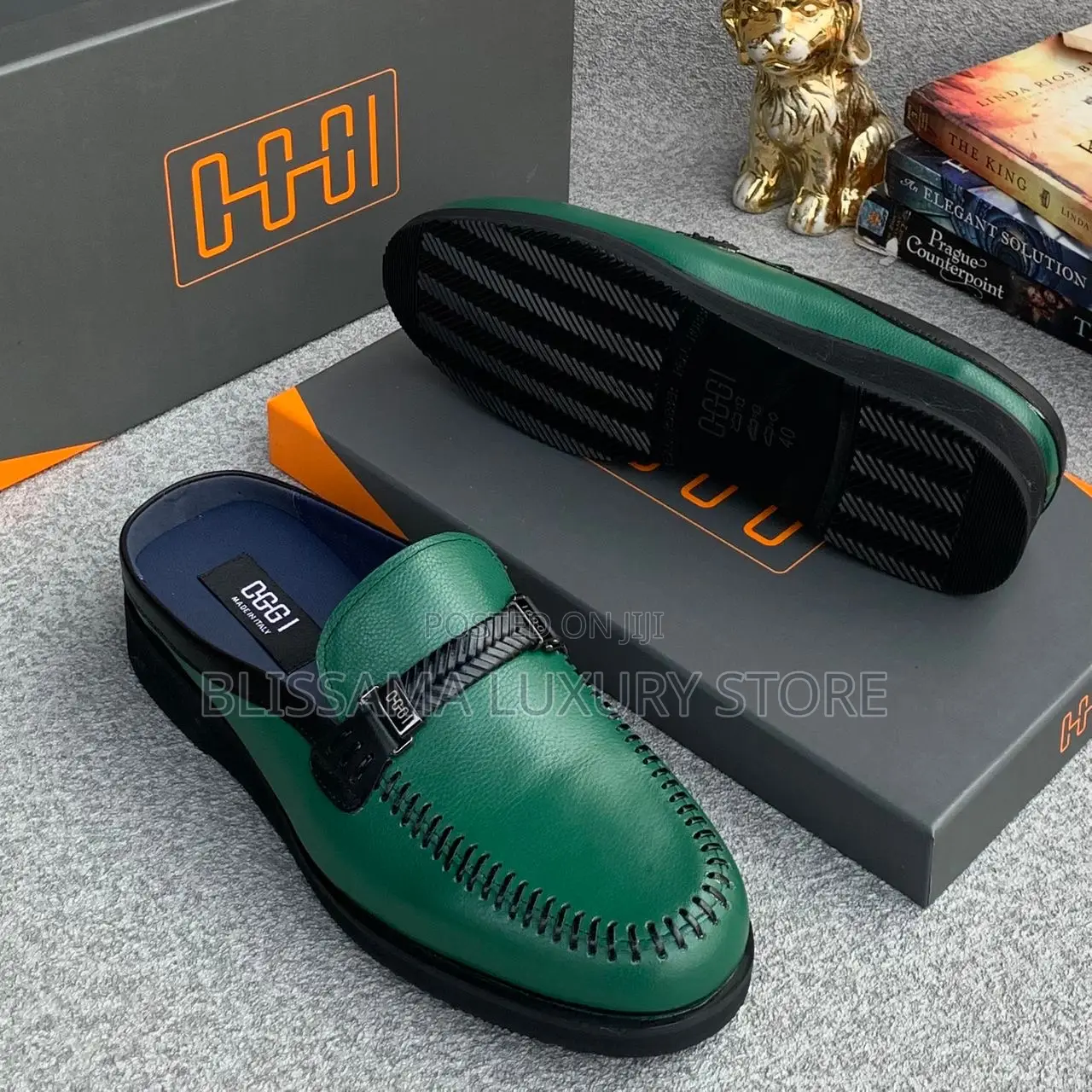 Luxury OGGI Leather Men’S Half Shoes