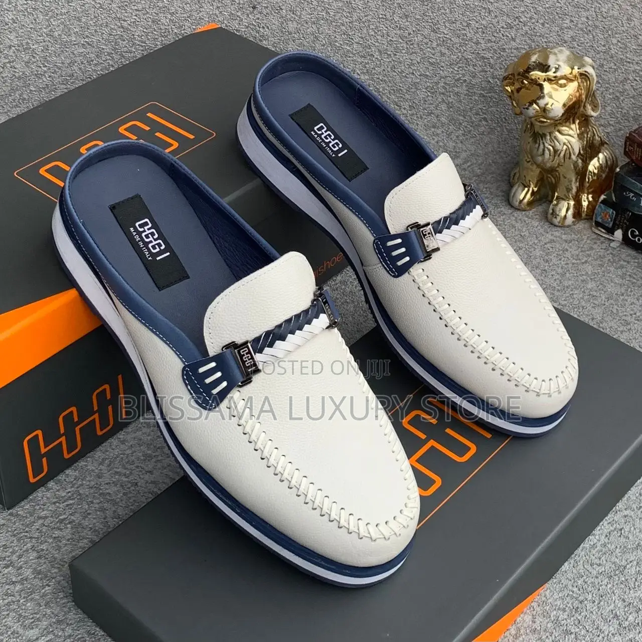 Luxury OGGI Leather Men’S Half Shoes