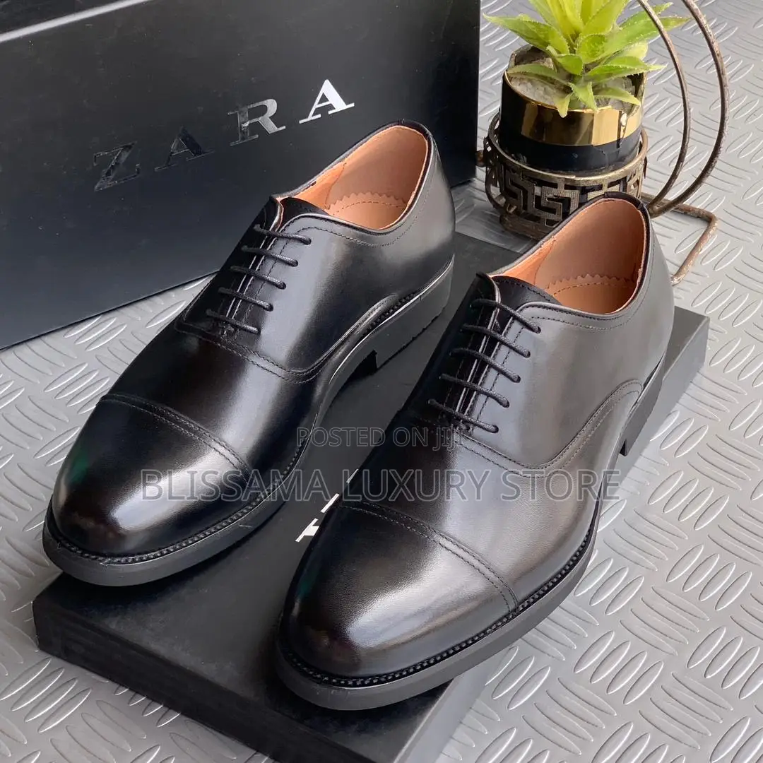 Luxury Zara Men’S Leather Corporate Oxford Shoes