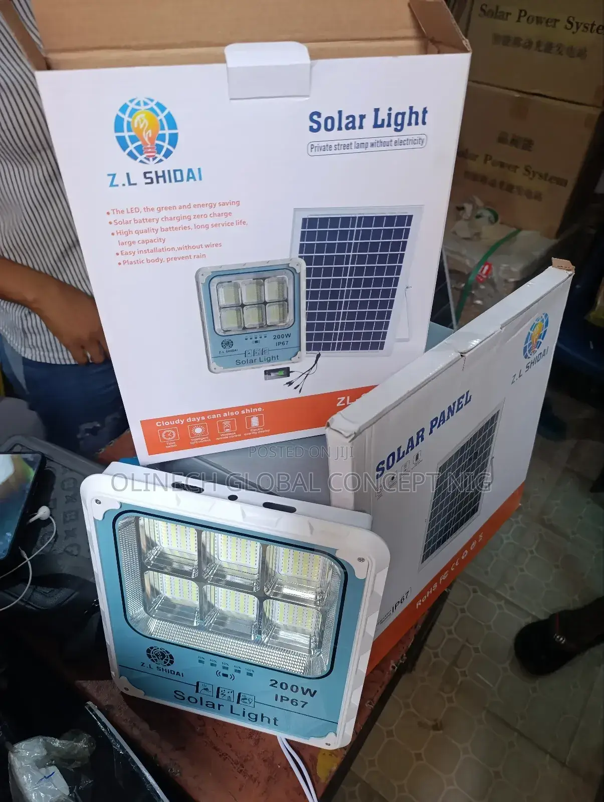 200 W Zl Shidai Solar Flood Light