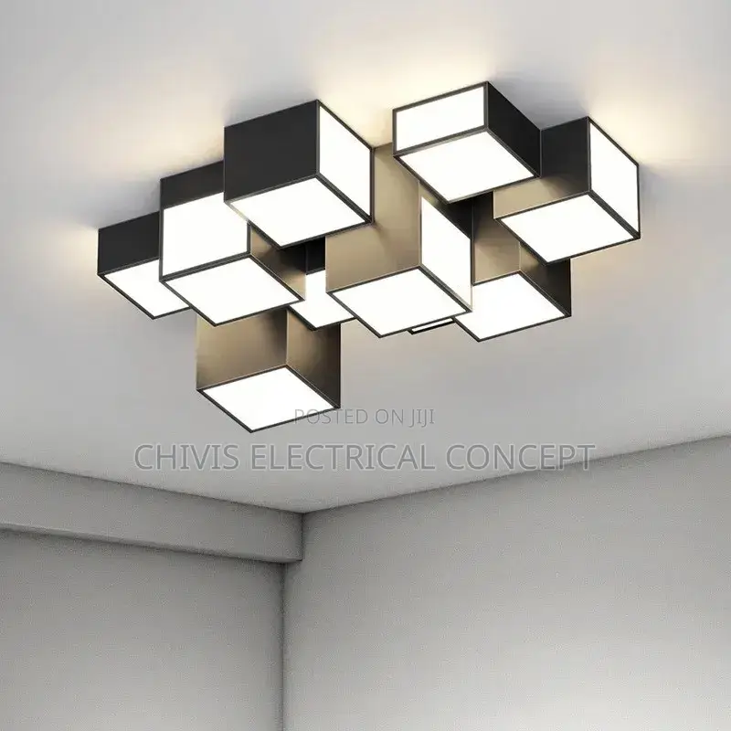 Modern Creative LED Chandelier Light Remote Dimming Living