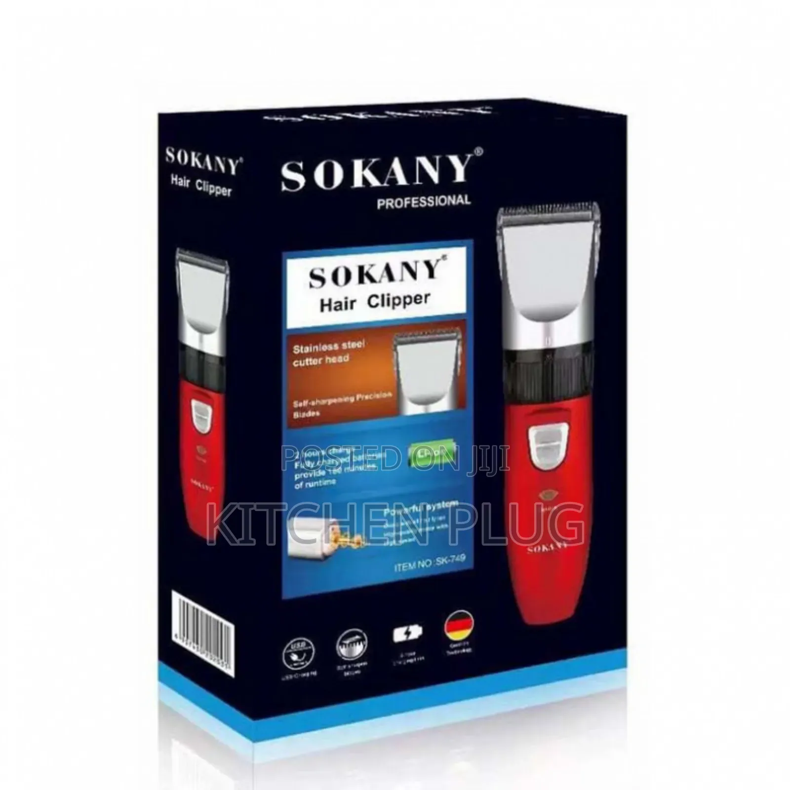 Trimmer Clippers Usb 2 Speed Sokany SK-749