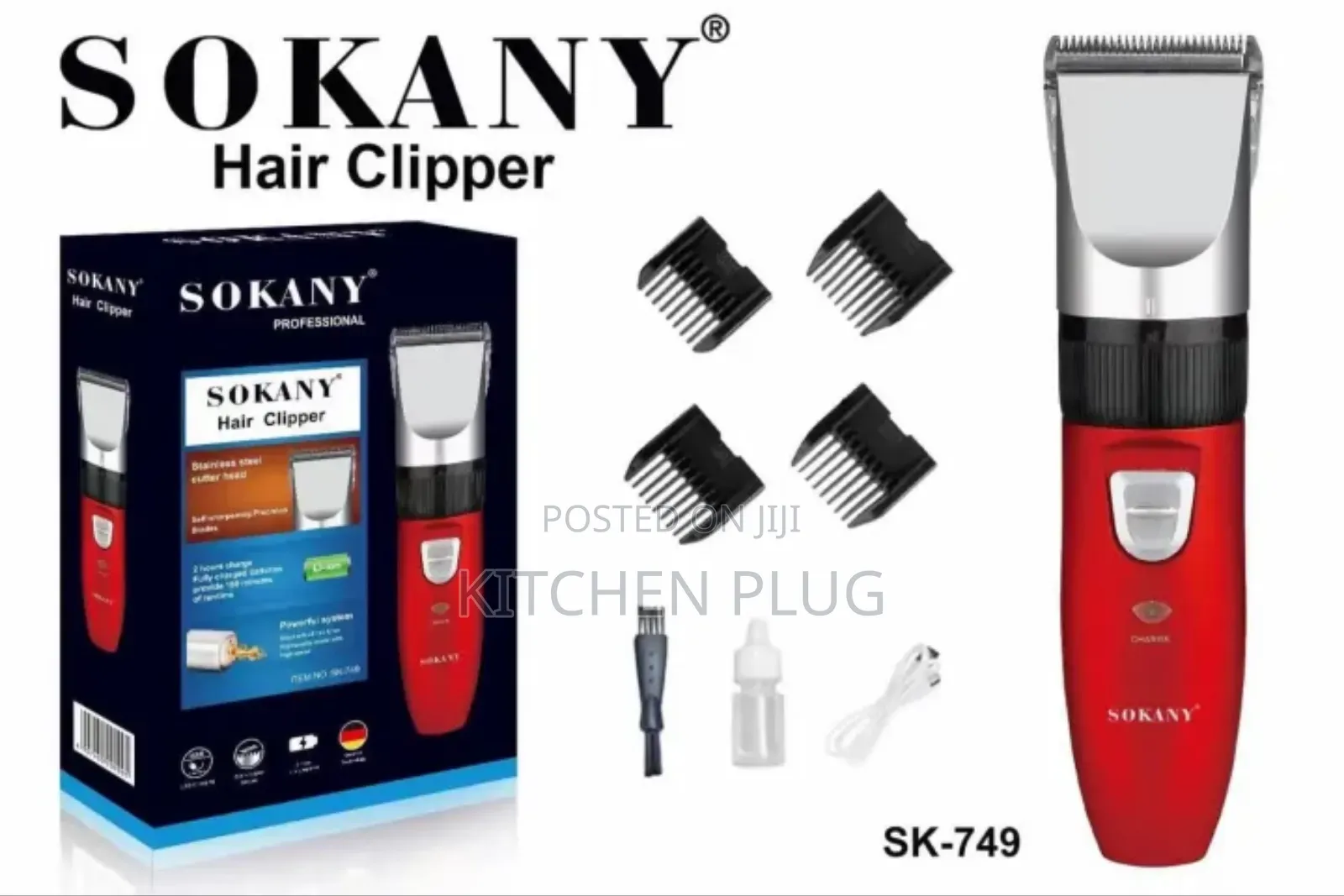 Trimmer Clippers Usb 2 Speed Sokany SK-749