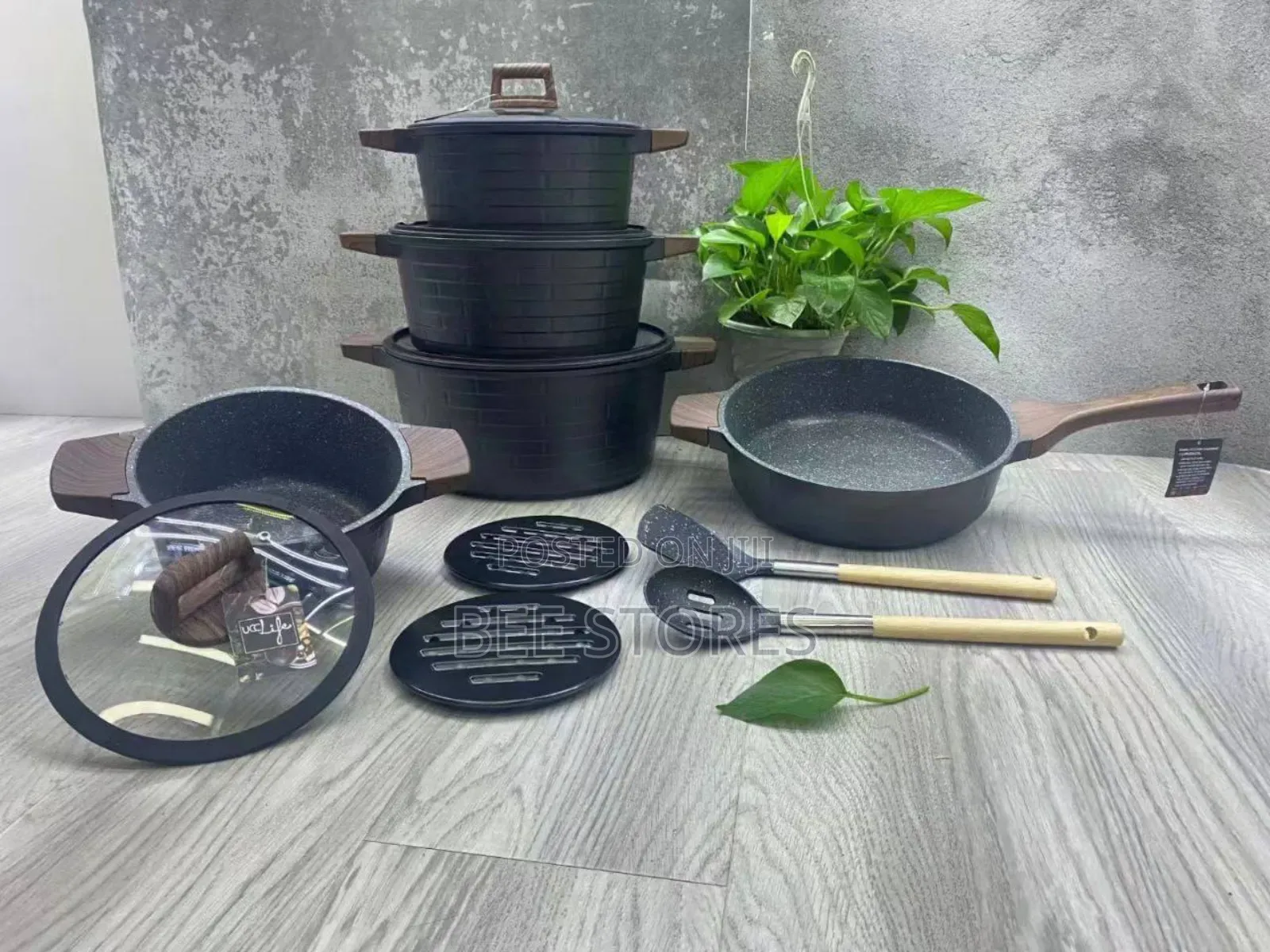 UCC LIFE Block Cookware Pot Set