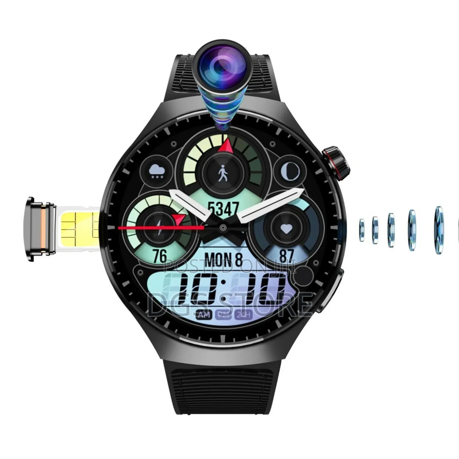 Porodo Vista 4G Cellular Video Smart Watch 