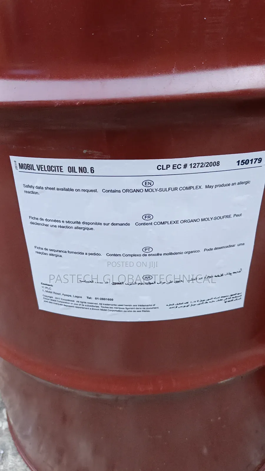 Mobil Velocite Oil No. 6 Spindle Oil 209L