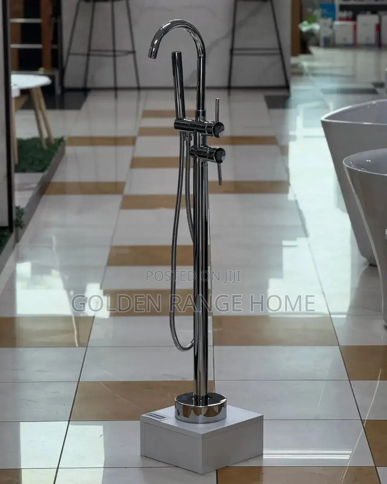 Silver Non Rusty Free Stand Mixer Faucet
