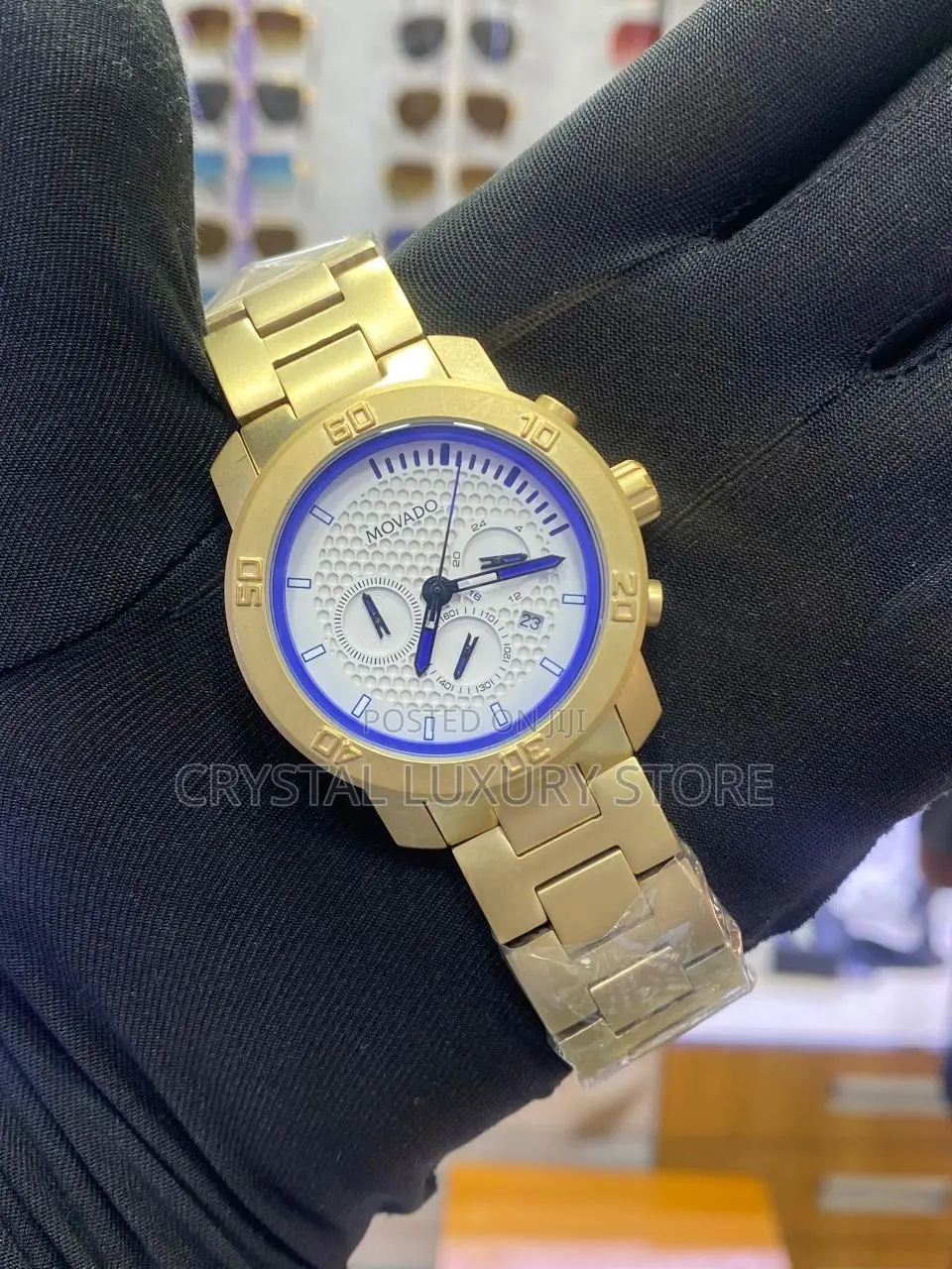 Movado Quality Men Chain Strap Wristwatch