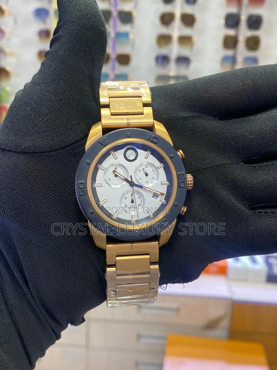 Movado Quality Men Chain Strap Wristwatch