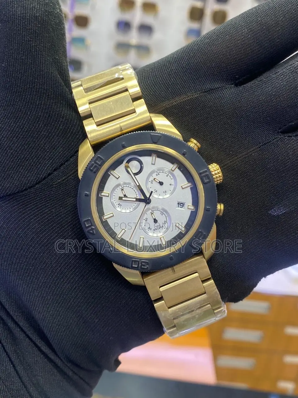 Movado Quality Men Chain Strap Wristwatch
