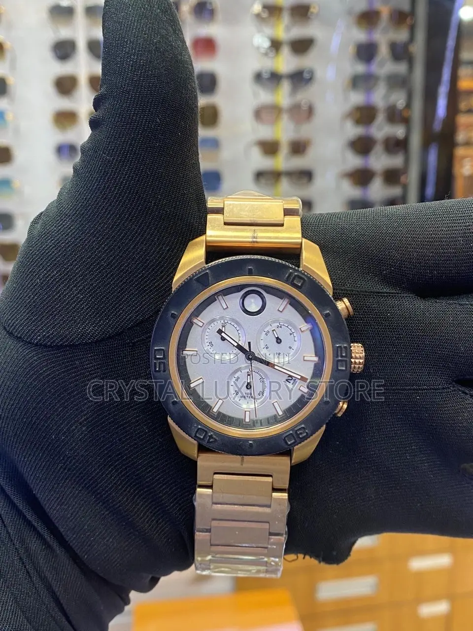 Movado Quality Men Chain Strap Wristwatch