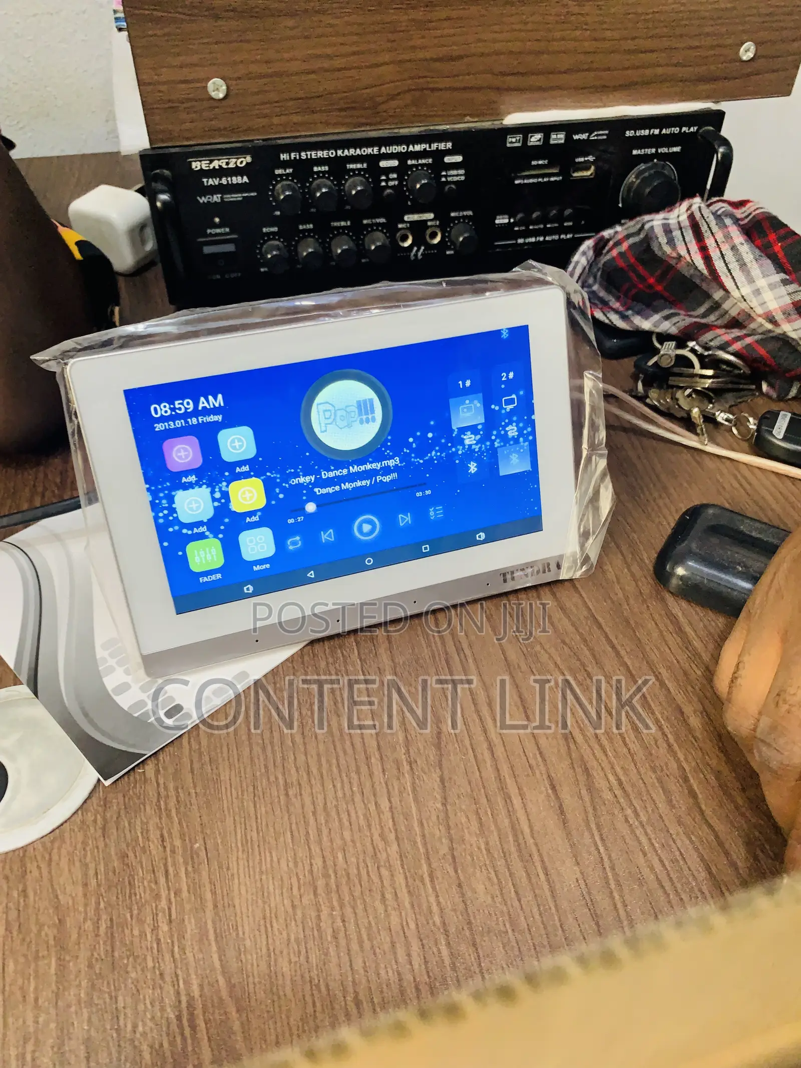 7inches Internet Bluetooth Inwall Keypad Amplifier