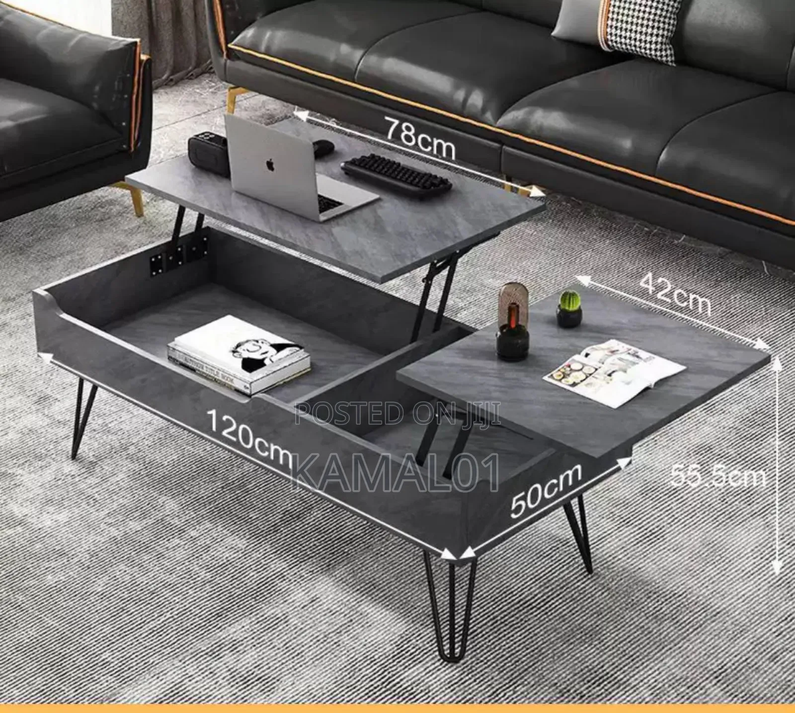 Top Coffee Table ,Space Saver Center Table 120cm