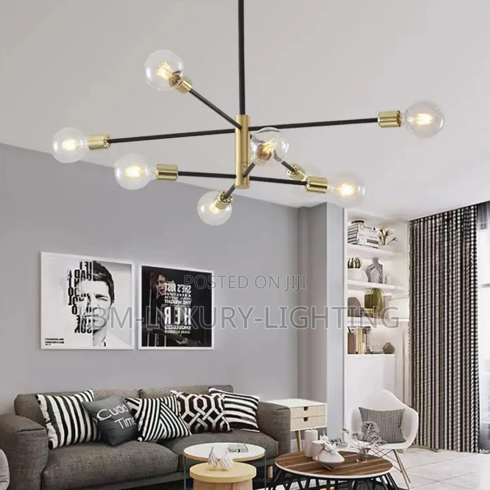 Perfect Elegant Industrial Chandelier for Living Room .