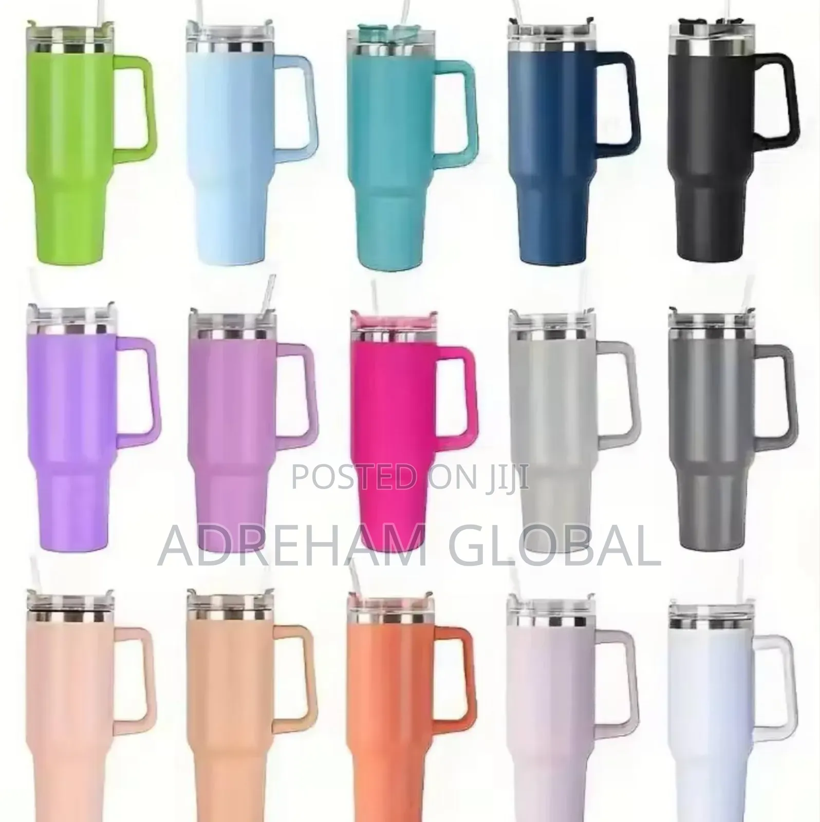 Stainless Steel Insulated Water Bottle With Handle Straw