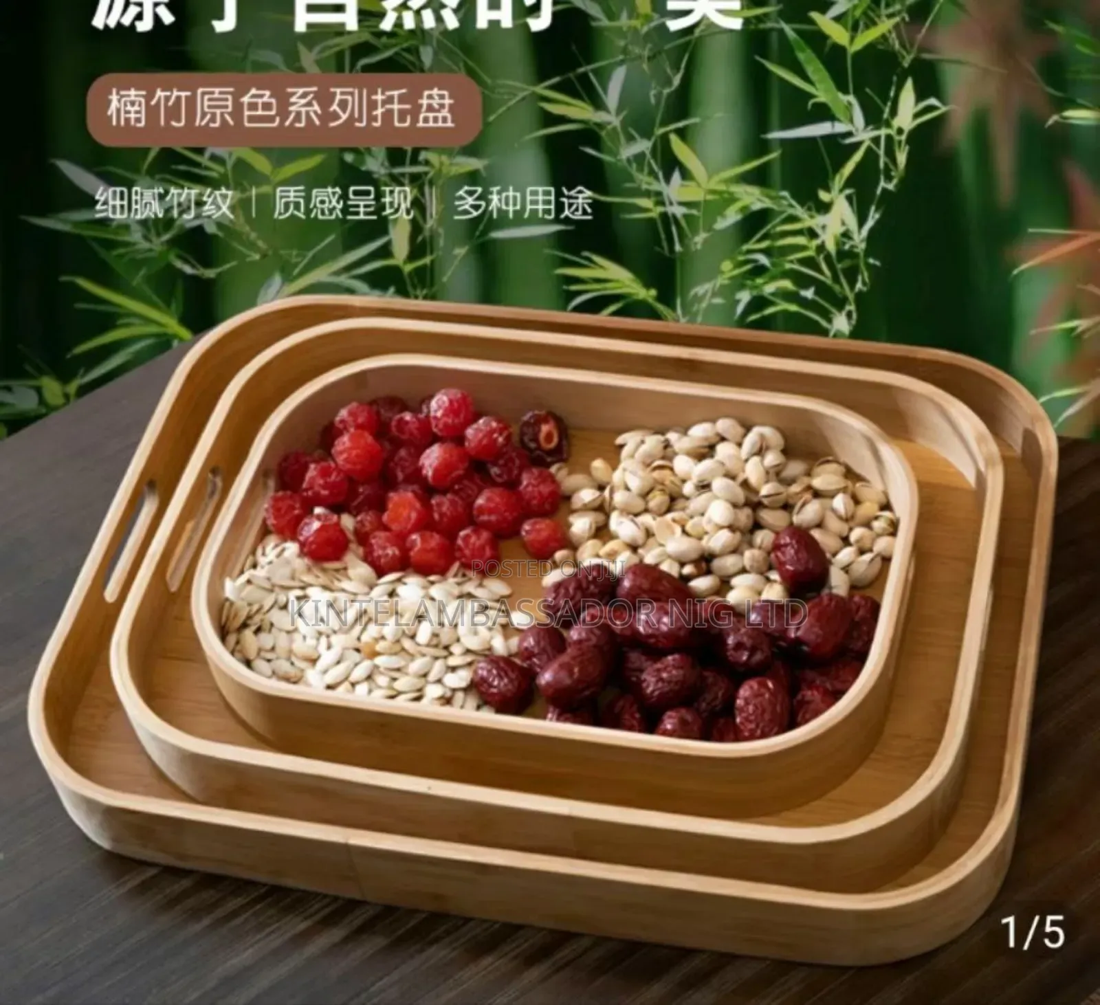 3in1 Bamboo Tray