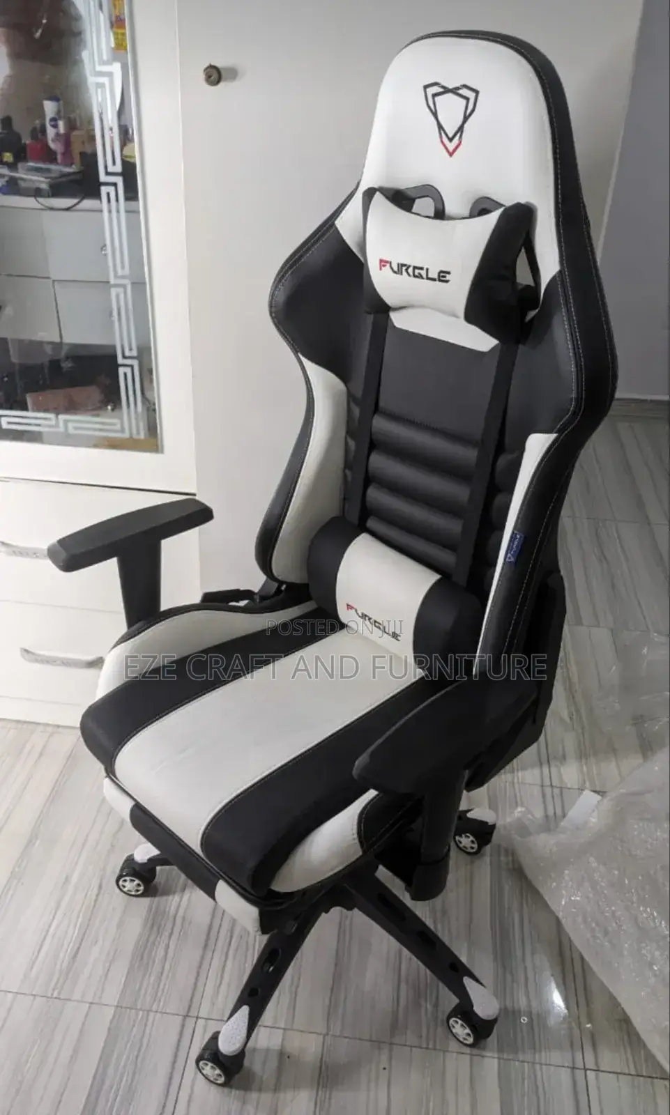 Black and White Game Chair